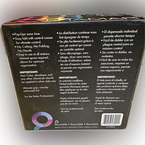 FRAMAR STAR STRUCK SILVER POP UP HAIR FOIL HIGHLIGHTS LOWLIGHTS BAYLAYAGE 5”x11” - Picture 4 of 5